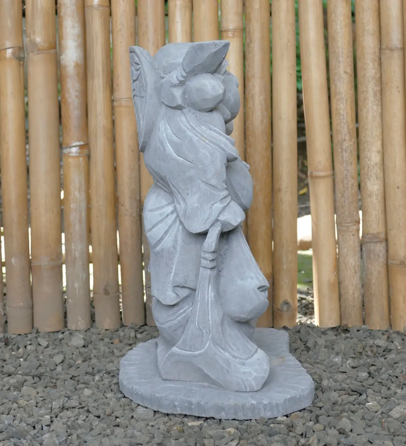 Product image 3 of the product “Wang - Standing chinese buddha,  40cm H | cast stone ”